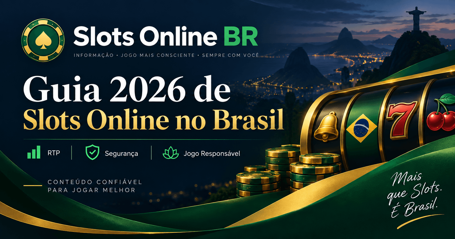 Ilustração editorial sobre slots online no Brasil em 2026